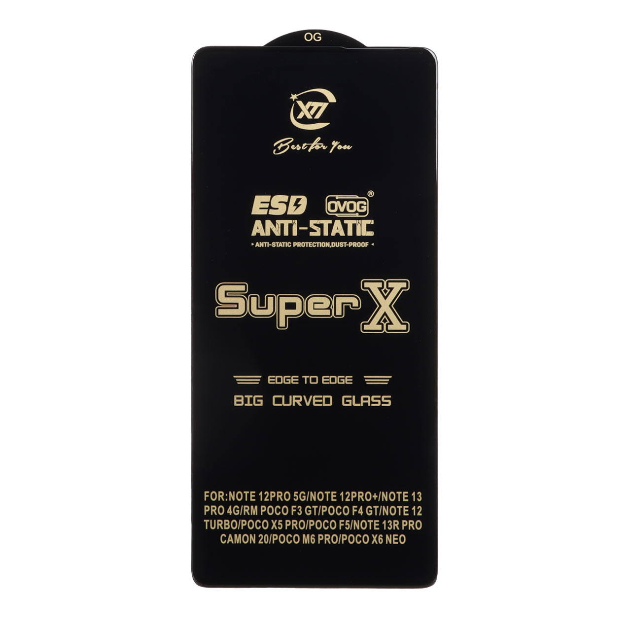 محافظ صفحه نمایش آنتی استاتیک Full Cover Super X مدل Xiaomi Redmi Note 13 4G / Poco M7 Pro 5G